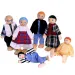 Gran conjunto de muñecas de madera familiar