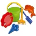 Gran set de arena con cubo ondulado de 6 piezas - D-Toys