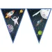 Guirnalda de banderas de aventura espacial 230 cm