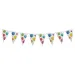 Guirnalda de fiesta reutilizable con estampado de globos 230cm