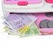 imagen de Happy Shopping: Caja registradora electrónica blanca-rosa con sonido y accesorios 22,5x17cm 2