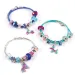 imagen de ¡Hazlo real! Set de creación de pulseras con medallas de cristal en azul claro 4