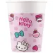 Hello Kitty set de 8 vasos de papel 200ml
