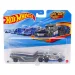 Hot Wheels: Camión de transporte Semi Twin Mill gris 1/64 – Mattel