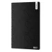 ICO: Estudiante Premium Negro Cuaderno de Línea A/4 liso 100 Páginas