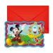 Invitación de fiesta de Disney Mickey Mouse 6 unidades