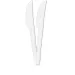 Juego de 10 cuchillos blancos reutilizables
