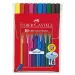 Juego de 10 marcadores lavables de colores Grip - Faber-Castell