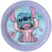 Juego de 8 platos de papel Disney Stitch y Angel de 20 cm