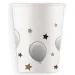Juego de 8 vasos de papel color plata 200ml