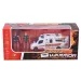 Juego de bomberos con coche y 2 figuras