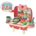 imagen de Juego de cocina en maletín rosa de 25 piezas 1