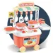 Juego de cocina mini rodante en color melocotón