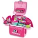 imagen de Juego de cocina portátil 2 en 1 en mochila rosa 1