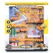Juego de construcción con helicóptero, gasolinera y accesorios