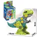 Juego de construcción de dinosaurio T-rex