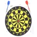 Juego de dardos amarillo-negro con flechas