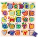 imagen de Juego de encaje de formas ABC en inglés con animales 1