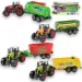 imagen de Juego de Granja: Tractor agrícola con remolque en cuatro versiones de 22cm 1
