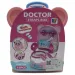 Juego de médico en mochila rosa con accesorios
