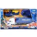 Juego de policía Rescue Team con bote de goma