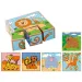 imagen de Juego de rompecabezas de bloques de madera de animales exóticos 2