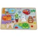 Juego de rompecabezas de formas de animales de madera set de 7 piezas