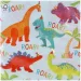 Juego de servilletas de papel de dinosaurio - 2 capas, 33x33cm, 20ud