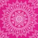 Juego de servilletas de papel Mandala fucsia-blanco – 2 capas, 33x33 cm, 20 unidades