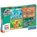 Jurassic World 4 en 1 puzzle de 12-16-20-24 piezas - Clementoni