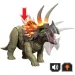 imagen de Jurassic World: Dinosaurio Triceratops atacante con sonido y luz – Mattel 3