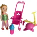 Katie: Muñeca Grace con patinete, cochecito y accesorios 10cm