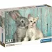 La amistad entre el gato y el conejo HQC rompecabezas compacto de 500 piezas - Clementoni