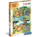 Las aventuras de Winnie the Pooh 2x60 piezas Supercolor puzzle - Clementoni