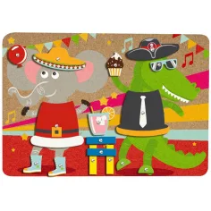 imagen de LENA: Juego de tablero de corcho con martillo de 54 piezas - Fiesta 4
