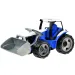 LENA: Tractor gigante con cargadora frontal azul/blanco 62cm