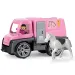 imagen de LENA: Truxx Camión Rosa de Transporte de Caballos con Caballo y Figura 2