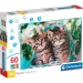Lindos gatitos puzzle supercolor de 60 piezas - Clementoni