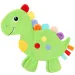 imagen de Little Stars: Babero de mordedor con dinosaurios y sonajero 3