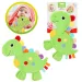 imagen de Little Stars: Babero de mordedor con dinosaurios y sonajero 1