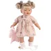 imagen de Llorens: Aitana muñeca llorona con chupete, en cárdigan rosa de 33 cm 1