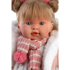 imagen de Llorens: Alexandra muñeca llorona de 42 cm con chupete en ropa de animales 2