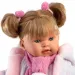 imagen de Llorens: Alexandra muñeca llorona de 42 cm con chupete y bufanda de pompón rosa 4