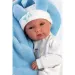 imagen de Llorens: Bimba muñeca de 35 cm con saco de dormir de conejito azul 3