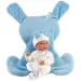 imagen de Llorens: Bimba muñeca de 35 cm con saco de dormir de conejito azul 1