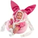 imagen de Llorens: Bimba muñeca recién nacida con portabebés de conejito rosa 35cm 3