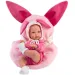 imagen de Llorens: Bimba muñeca recién nacida con portabebés de conejito rosa 35cm 1