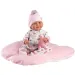 Llorens: Heidi muñeca llorona de 42 cm con chupete y almohada suave