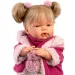 imagen de Llorens: Joelle muñeca llorona de 38 cm con chupete en abrigo rosa 3