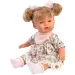 imagen de Llorens: Joelle muñeca llorona de 38 cm con chupete en vestido de verano 3